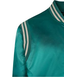 เสื้อแจ็กเก็ตบอมเบอร์ผ้าซาตินโอเวอร์ไซส์ออกแบบลายเบสบอลสไตล์สตรีทแวร์ปักโลโก้เสื้อแจ็คเก็ตทีมตัวแทน - Product Image 6