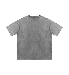 Camiseta Batik Lavada de 230g, Estilo Retro Americano, Hombros Caídos, Cuello Redondo, Precio de Fábrica en Bangladesh y China - Product Image 4