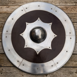 Armadura Medieval de Metal, Estilo Nórdico Escandinavo, Hecha a Mano, Vintage, Redonda, por Calvin Handicraft - Product Image 5