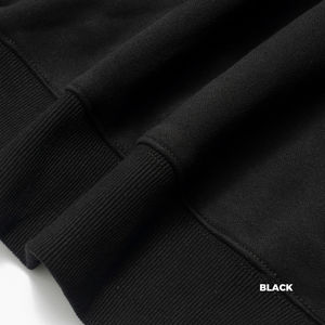 Vente en gros 100% coton épais pull à capuche uni, sweat-shirt à capuche avec logo personnalisé, broderie surdimensionnée pour hommes - Product Image 5