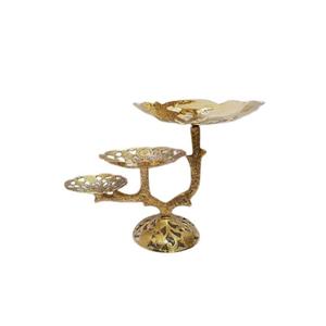 Soporte decorativo para postres y pasteles con borde dorado de alta calidad para eventos y fiestas, en forma redonda, para decoración de vajilla. - Product Image 5