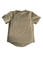 T-shirt à manches courtes en coton/fibre de bambou pour enfants, garçons et filles, impression sérigraphique, style hip-hop, haute qualité