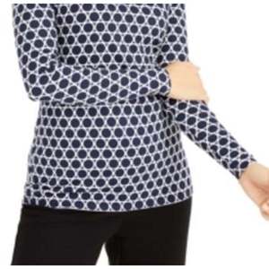 Maglia Casual da Donna Charter Club con Mezza Zip, Traspirante, Stampata, Blu, Taglia XX-Large - Product Image 3