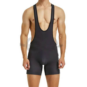 Hommes rayé lutte Singlet body Fitness entraînement combinaison corps Shaper Corset musculation justaucorps Gym entraînement vêtements de sport - Product Image 1