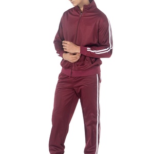 Conjunto deportivo informal de poliéster y nailon para gimnasio, fitness, entrenamiento y jogging para hombre, conjunto de dos piezas, chándal sólido para hombre - Product Image 1