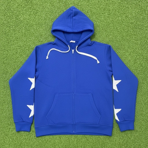 Sudadera con Capucha Deportiva de Hip Hop con Estampado Digital, Diseño Vintage de Moda Urbana, 100% Algodón, Bordado en Blanco, de Alta Calidad - Product Image 1