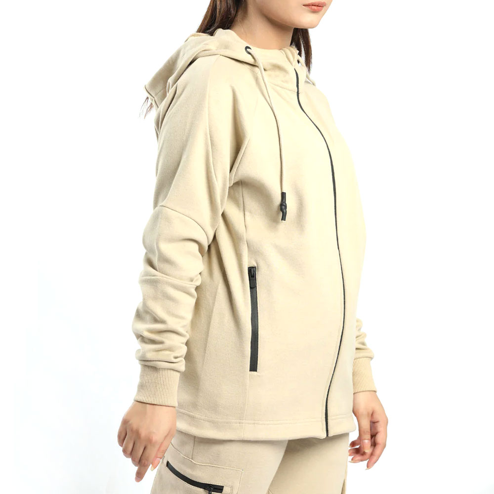 美品23aw完売 kontor SQUARE AH TRACK SWEAT 2 Retro Cropped Zip-Up Hoodie (Heather Grey/Black) [Boxy +
