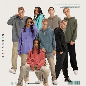 Sudadera con Capucha de Algodón 100% Vintage Lavada al Ácido de 430 g/m² para Invierno, Unisex, de Alta Calidad, Antiencogimiento - Product Image 5