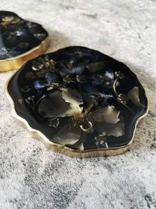 PROCESSUS de sous-verres en résine de luxe faits à la main tampons carrés de couleur personnalisables pour ensemble de table de tapis de cuisine meilleur prix - Product Image 4