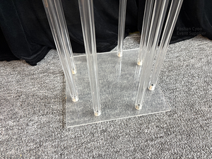 Support de <span class=keywords><strong>bougie</strong></span> <span class=keywords><strong>en</strong></span> acrylique transparent à 8 bras détachables, faible MOQ, pour centres de table et accessoires de mariage - Product Image 2