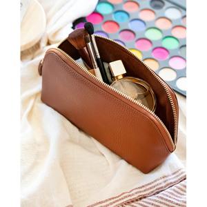 Makeup Wholesale Personalized <b>Women</b> Portable Travel Zipper Waterproof Custom Leather Makeup <b>Bag</b> TYG-0079D - Product Image 3