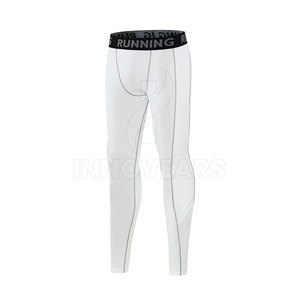 Wholesale Slim Fit Running Pants With Reflective Strip Design <b>Elastic</b> Quick Dry Training Fitness Compression Leggings Men - Product Image 2