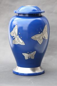 Urna de cremación de mariposa para cenizas, urna hecha a mano para adultos para cenizas de mascotas, contenedor de entierro para restos humanos, urna funeraria conmemorativa - Product Image 3