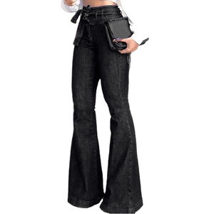 Fashionable Black Summer Skinny High Waist Straight Hot Pant Short Jeans Short Pants Jeans Down <b>Loose</b> Oversize - Product Image 3