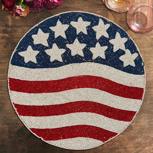 Juego de posavasos de manteles individuales redondos con cuentas hechos a mano, decoración de mesa de cocina personalizable para comedor, oficina, café y fiesta, alfombrillas para exteriores - Product Image 2