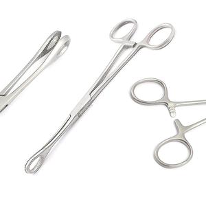 Body <b>Piercing</b> Forceps <b>Kit</b> Hemostat Sponge Clamp 7" Slotted & Non-slotted Sponge Forceps 2024 - Product Image 1