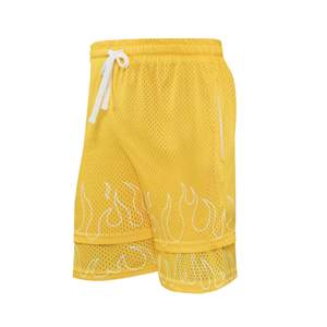 Bas quantité minimale de commande Sublimation 6 pouces entrejambe maille Shorts séchage rapide hommes femmes unisexe 250 Gsm maille Shorts basket-ball Double couche maille Shorts - Product Image 4