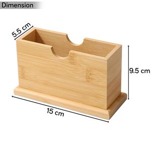 Porte-mouchoirs en bois fabriqué à la main écologique pour la salle à manger avec polissage lisse parfait pour la présentation au restaurant de luxe - Product Image 3