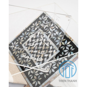 Étagère à livres islamique Aïd Al-Fitr Bible Coran Support de support de livre Mère de perle incrustation du Saint Coran fait à la main du Vietnam - Product Image 2