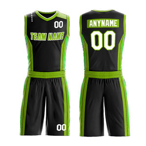 Nom d'équipe personnalisé et logo maillot de basket-ball unisexe sans manches et ensemble maillot court chemises de basket-ball personnaliser le maillot - Product Image 3