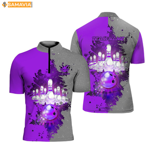 Breathable Bowling Team Shirts for Men and Women Professional Fit SAMAVIA Custom Printed Bowling Wear Supplier - Product Image 5