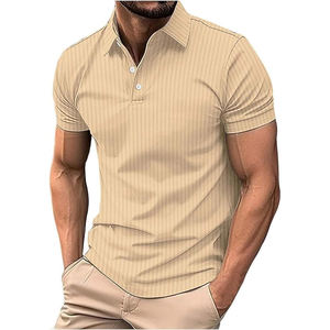 Polo gaufré pour homme de qualité supérieure Matériau de haute qualité Léger Respirant Parfait pour un usage quotidien Activités de plein air Élégant - Product Image 4