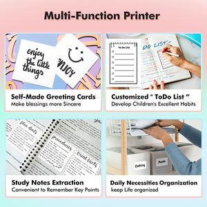 <span class=keywords><strong>Imprimante</strong></span> <span class=keywords><strong>photo</strong></span> thermique <span class=keywords><strong>portable</strong></span> pour enfants - Étiqueteuse éducative avec batterie 1200 mAh, compatible Android/iOS, vente en gros usine - Product Image 5