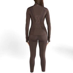 Pakistan Made Women's Lightweight Yoga <b>Jacket</b> Best Quality with New Design Breathable and Front Logo for <b>Workout</b> - Product Image 2