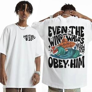 Camisetas Vintage Sublimadas Wind and Wave para Hombre y Mujer, Camisetas Casuales de Algodón Jersey Transpirable de Talla Grande con Manga Corta - Product Image 6