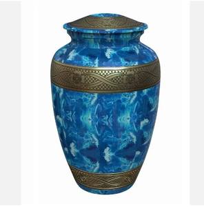 Urnas de cenizas humanas clásicas de aluminio a precio barato de fuego grabado Venta caliente y alta calidad en gran oferta - Product Image 5