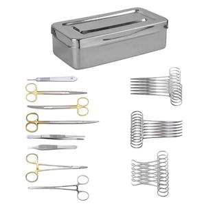ชุดเครื่องมือผ่าตัดทั่วไป MEDZORA SURGICAL ได้รับการรับรองมาตรฐาน CE ผลิตจากสแตนเลสสตีล สำหรับการผ่าตัดหลอดเลือดและการผ่าตัดเนื้อเยื่อ ชุดเครื่องมือผ่าตัดคุณภาพสูง - Product Image 1