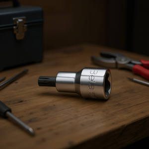 Chrome-Plated 1/2\" Female Square Drive Burnished Inserts Wrench for XZN Screws <b>Socket</b> Tool - Product Image 3