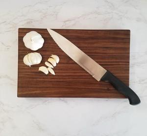 Planche à découper en bois d'acacia faite à la main, durable, rectangulaire, épaisseur 1,2 cm, passe au lave-vaisselle, planche de cuisine pour viande, légumes, fruits - Product Image 2