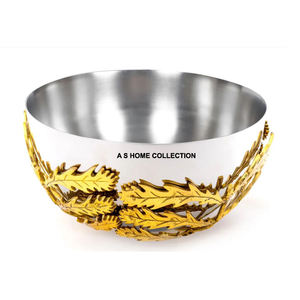 ชามอลูมิเนียมโลหะรูปนกและดอกไม้ดีไซน์ใหม่สำหรับตกแต่งโต๊ะอาหารและห้องครัวในบ้านดีไซน์หรูหราไม่เหมือนใคร - Product Image 2