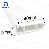 Barre d'espacement décorative pour profilés de fenêtres et de portes en PVC blanc, accessoire de volet, bande de joint pour la décoration des cadres