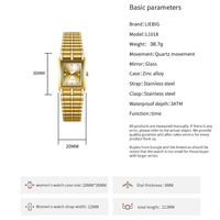 Montre digitale LIEBIG Fashion Presidential pour femme, Reloj Hombre, multifonction, alarme, étanche 3 bars, verre en alliage, carrée
