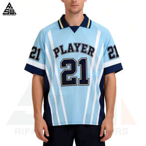 Camisetas de Fútbol Personalizadas para Adultos, Servicio OEM, Diseño Corto Transpirable de Secado Rápido para Verano, Diseña Tu Logotipo, Número, Color, Impresión Digital - Product Image 2