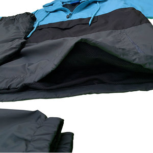 Costume coupe-vent en polyester pour hommes à capuche imperméable et respirant léger pour l'hiver avec logo personnalisé pour l'extérieur - Product Image 5