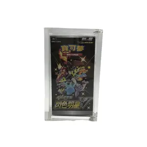 Acrílico Pokemoned TCG japonés Booster Pack Box TCG Shining Star V case All Stars caja de exhibición