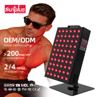 Appareil de luminothérapie LED SunPlus pour usage domestique, machine de soin du visage 300W, lumière rouge infrarouge, panneau à double puce 660nm 850nm