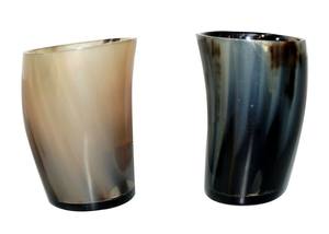 Copa y vaso de cuerno para beber de calidad superior, vaso de cerveza de cuerno de Color Natural hecho a mano a precio bajo de exportación india, tamaño personalizado - Product Image 3