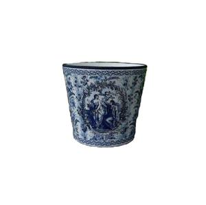 High Trending Handmade Floral-Printed Open Top Structure <b>Paper</b> Trash Can Dustbin Indoor Outdoor Kitchen Bathroom Waste <b>Bin</b> - Product Image 2