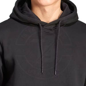 Vente en gros de pulls à capuche 100% coton pour hommes, vêtements de rue surdimensionnés de haute qualité avec poche pour l'hiver, teints en couleur unie - Product Image 4