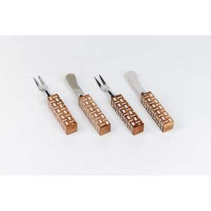 Juego de Cubiertos de Madera Estilo Campestre, Juego de 4 Piezas, Cubiertos Artesanales, Accesorios de Cocina - Product Image 4