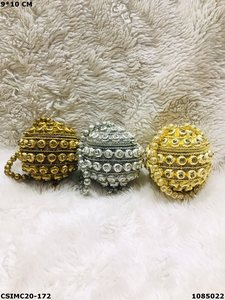 Bolsos de mano de metal hechos a mano de diseñador nupcial para mujer, bolsos de mano de metal elegantes para mujer para fiestas con patrón de Marco - Product Image 4