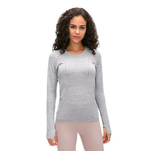 Camiseta de Manga Larga Personalizada para Mujer, Premium, Ajustada, Transpirable, Ecológica, 100% Algodón, de Alta Calidad, con Logotipo Personalizado, de Secado Rápido - Product Image 5