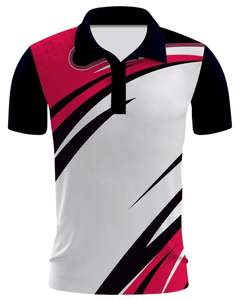 Polo à manches courtes pour homme personnalisé, mélange de coton de qualité supérieure, design bicolore, blanc, noir, rouge, décontracté, respirant, vêtements de golf OEM - Product Image 1