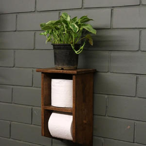 Meilleures ventes d'étagères murales en bois pour papier toilette pour hôtels et maisons avec couleur et tailles personnalisées au prix de gros - Product Image 2