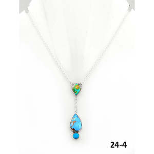Collier artisanal Golden Hills de la collection culturelle du Sud-Ouest, en argent sterling et Palomino - Product Image 4