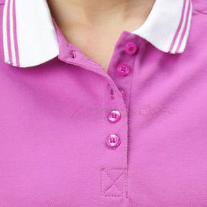 Camiseta Polo para mujer con silueta de gran tamaño y cuello acanalado para trajes de verano fresco Camiseta Polo informal de gran tamaño - Product Image 4